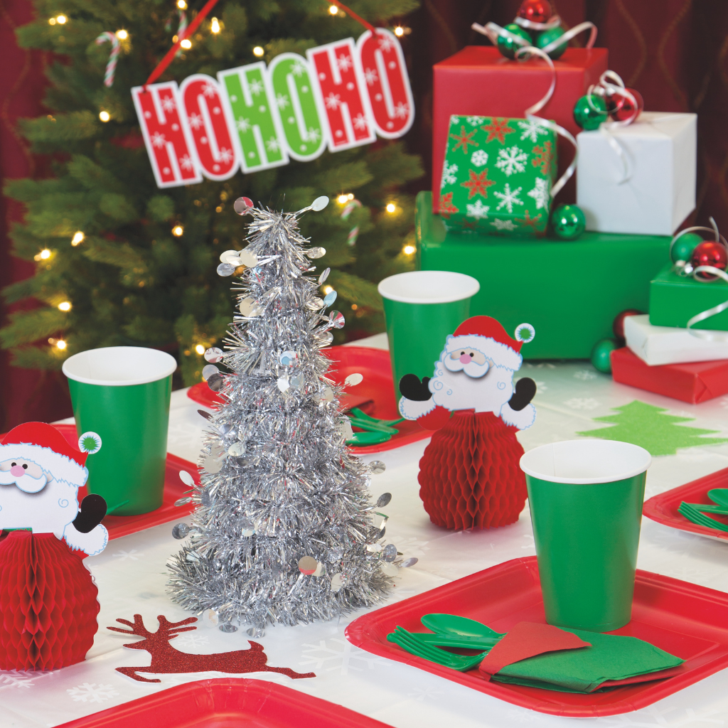 Red Bell Christmas Honeycomb Hanging Decoration 15"
