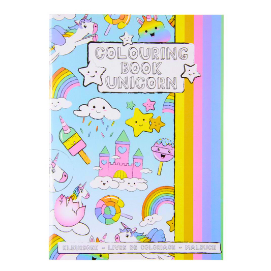 Unicorn Colouring Book With Stickers A4