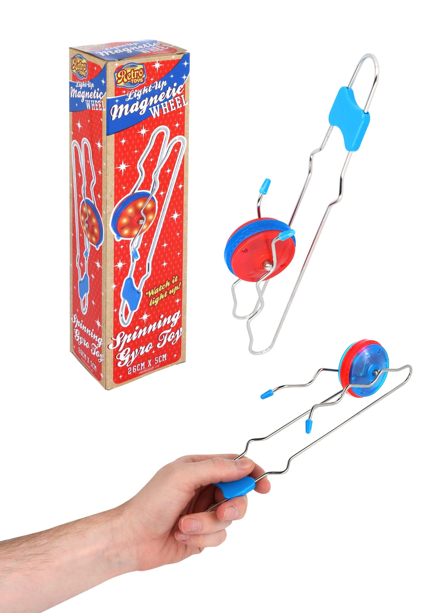 Spinner Light Up Magnetic Gyro Wheel 26CM X 5CM - PoundToys