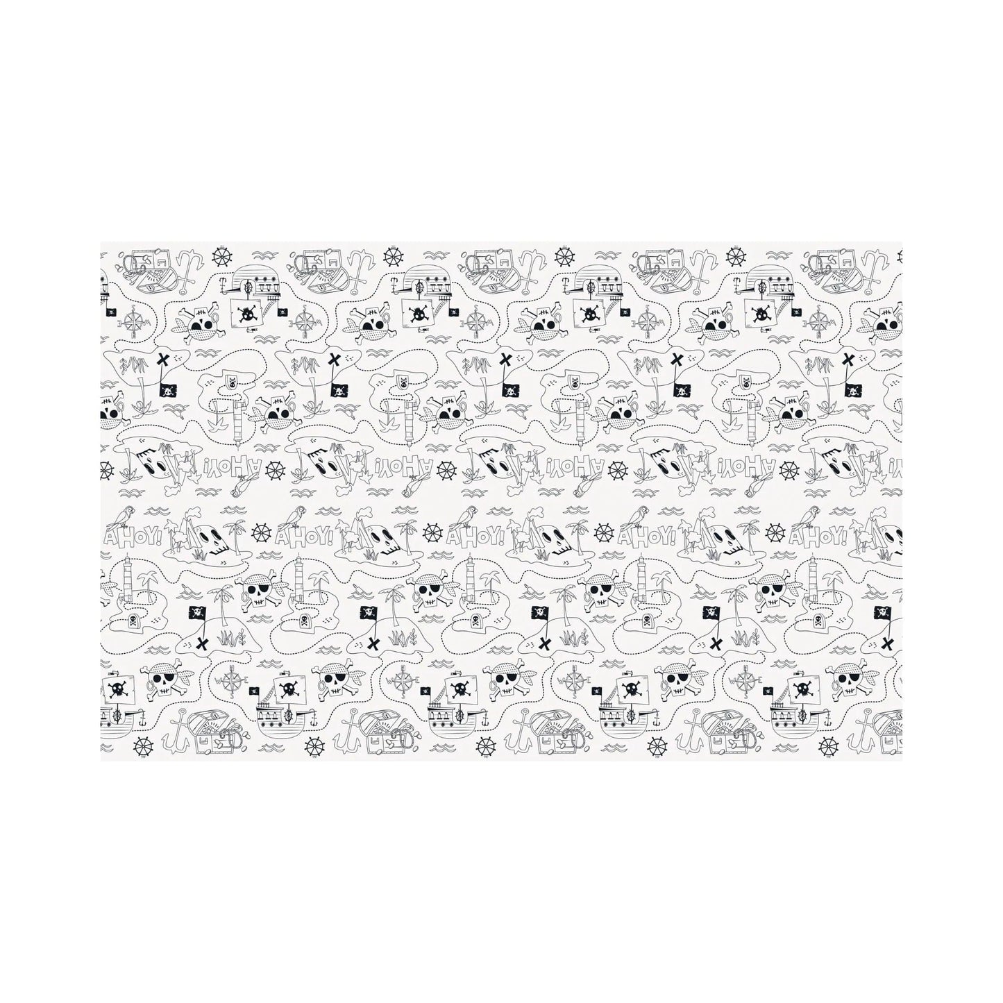 Ahoy Pirate Colouring Table Cover - PoundToys