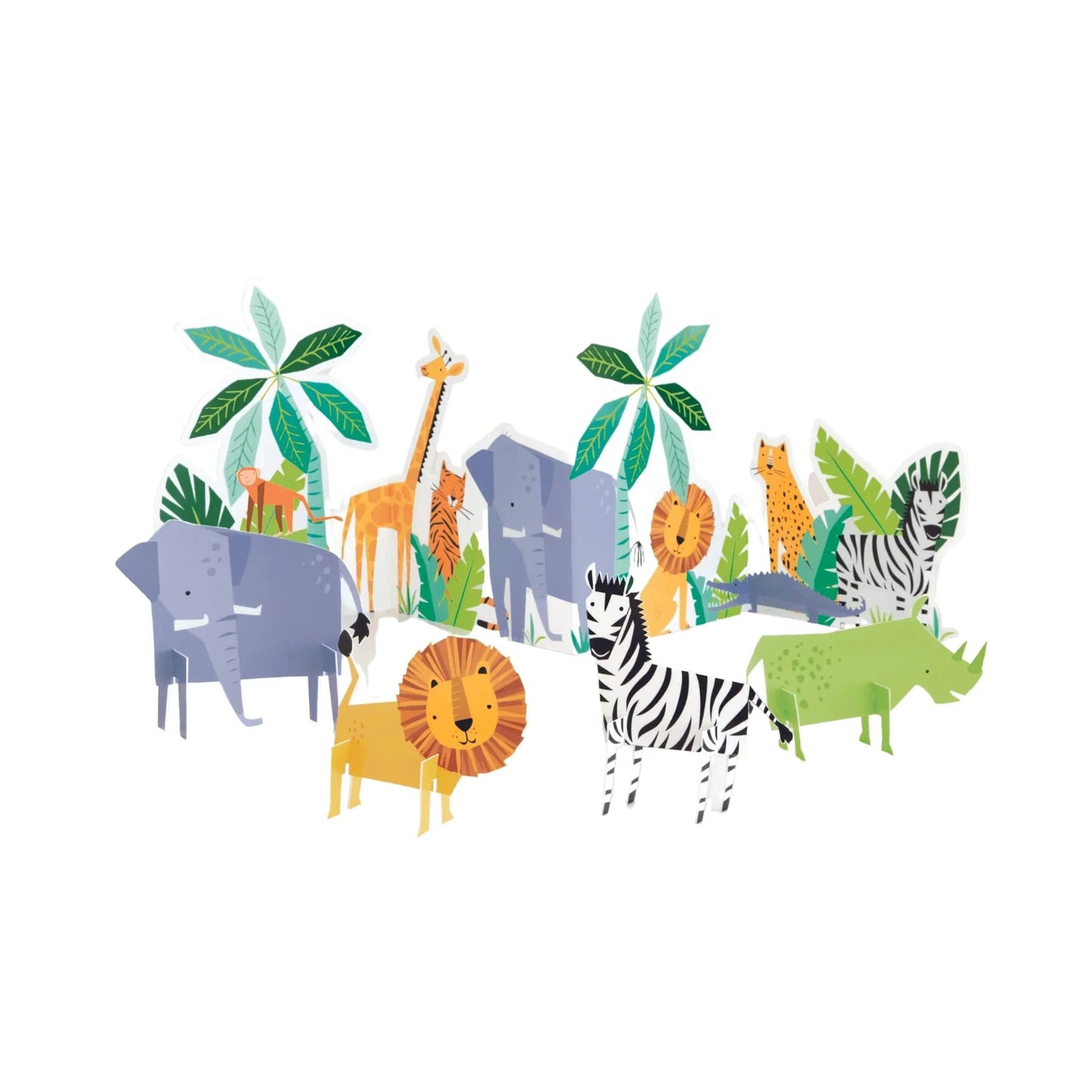 Animal Safari Table Decorating Kit 5pc - PoundToys