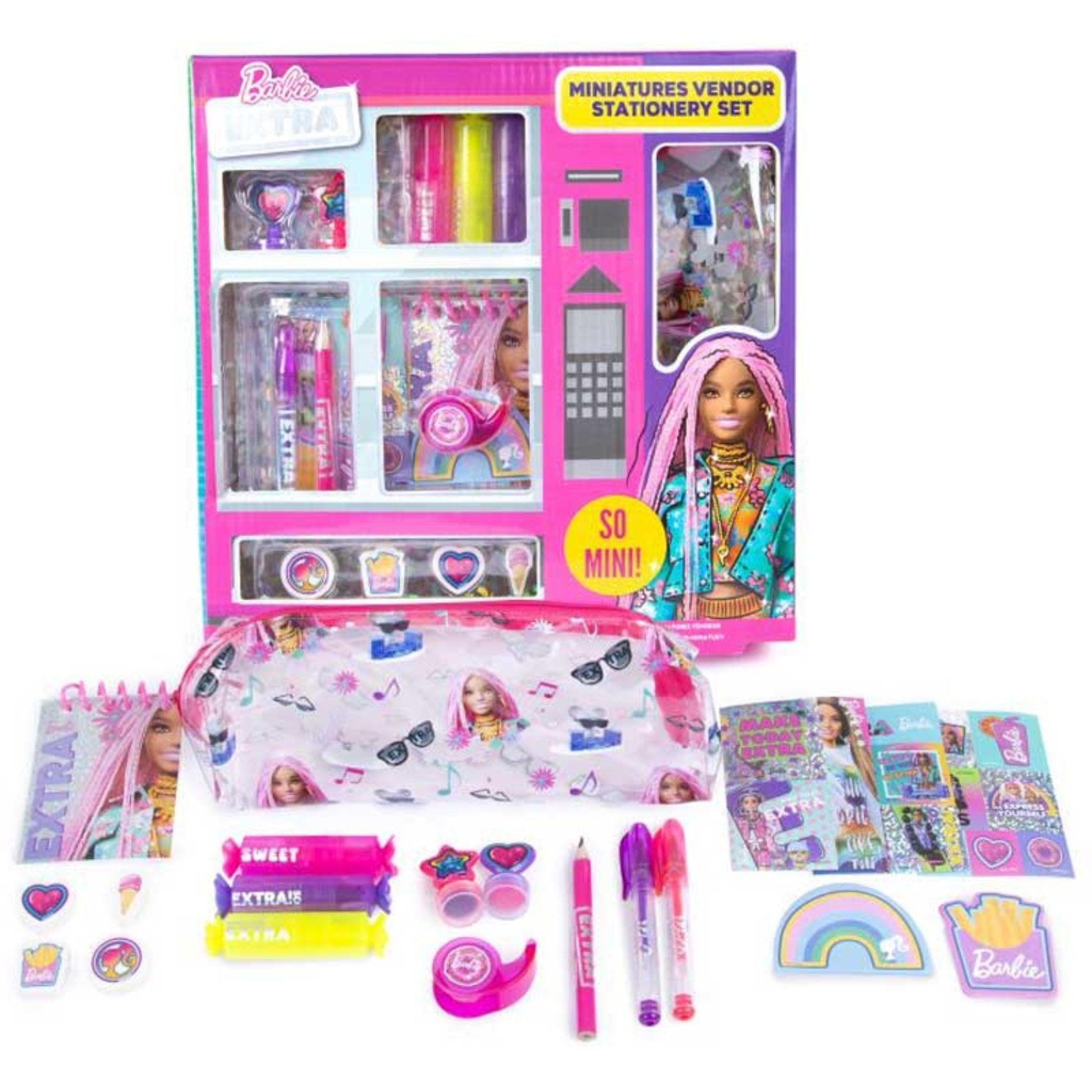 Barbie Extra Miniatures Vendor Stationery Set - PoundToys