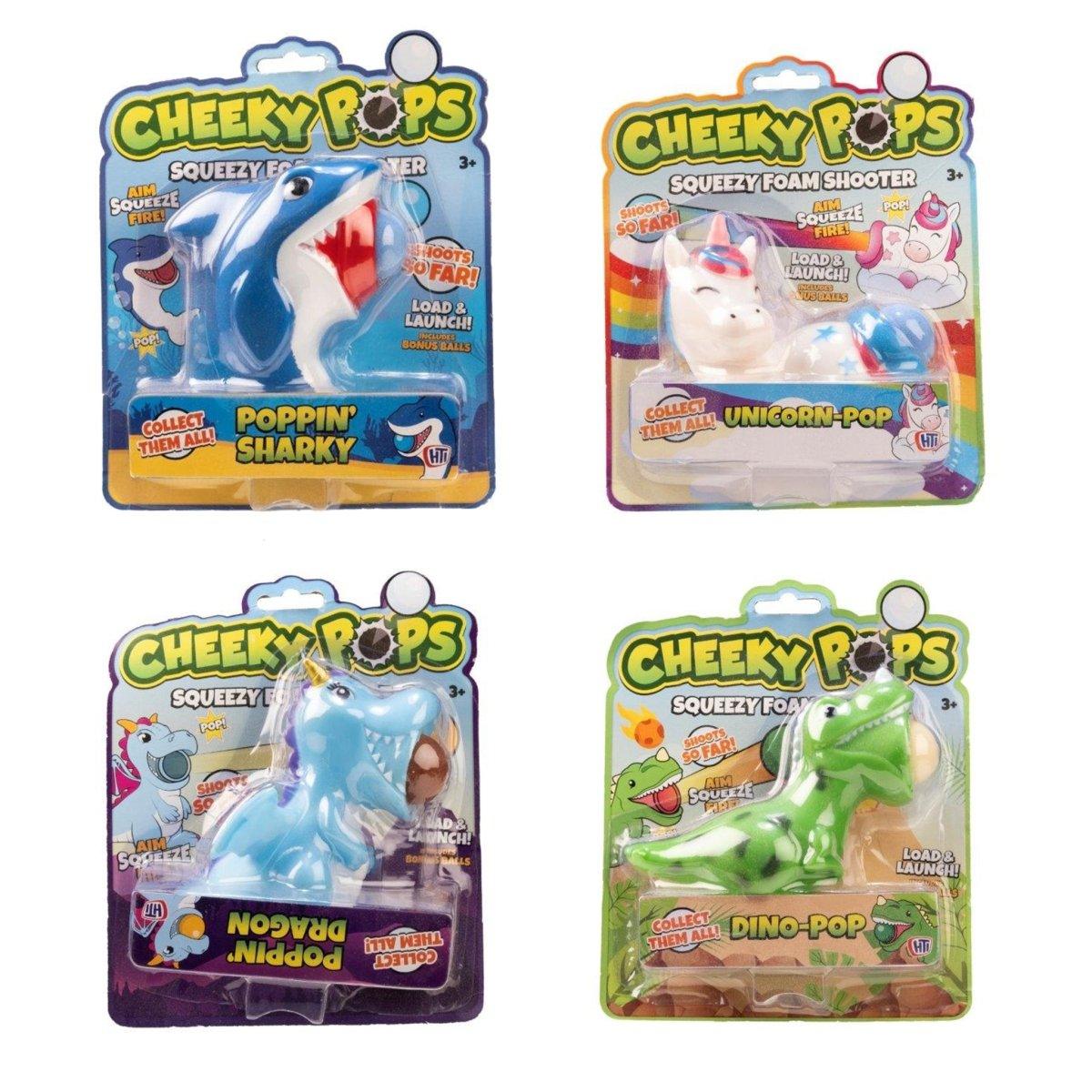 Cheeky Pops Animal Squeezable Foam Shooter - PoundToys