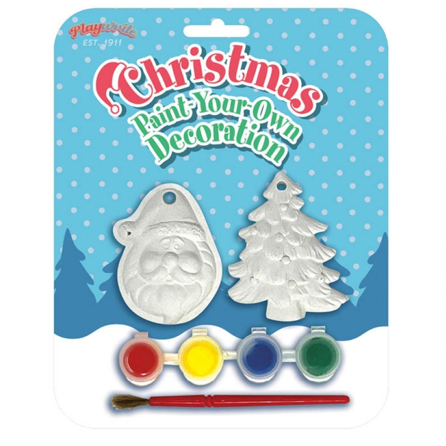 Christmas Paint Your Own Plaster Decorations - PoundToys