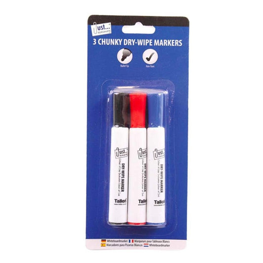 Chunky Dry-Wipe Markers (3 Assorted) - PoundToys