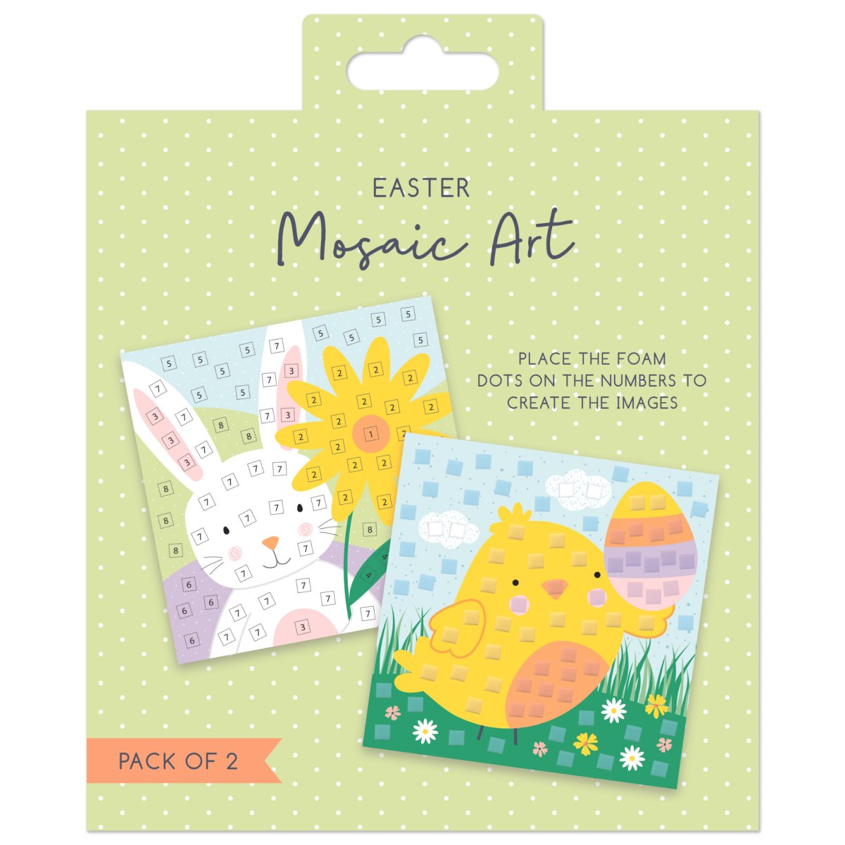 Decorate Your Own Easter Mosaic Picture 2 Pack - PoundToys
