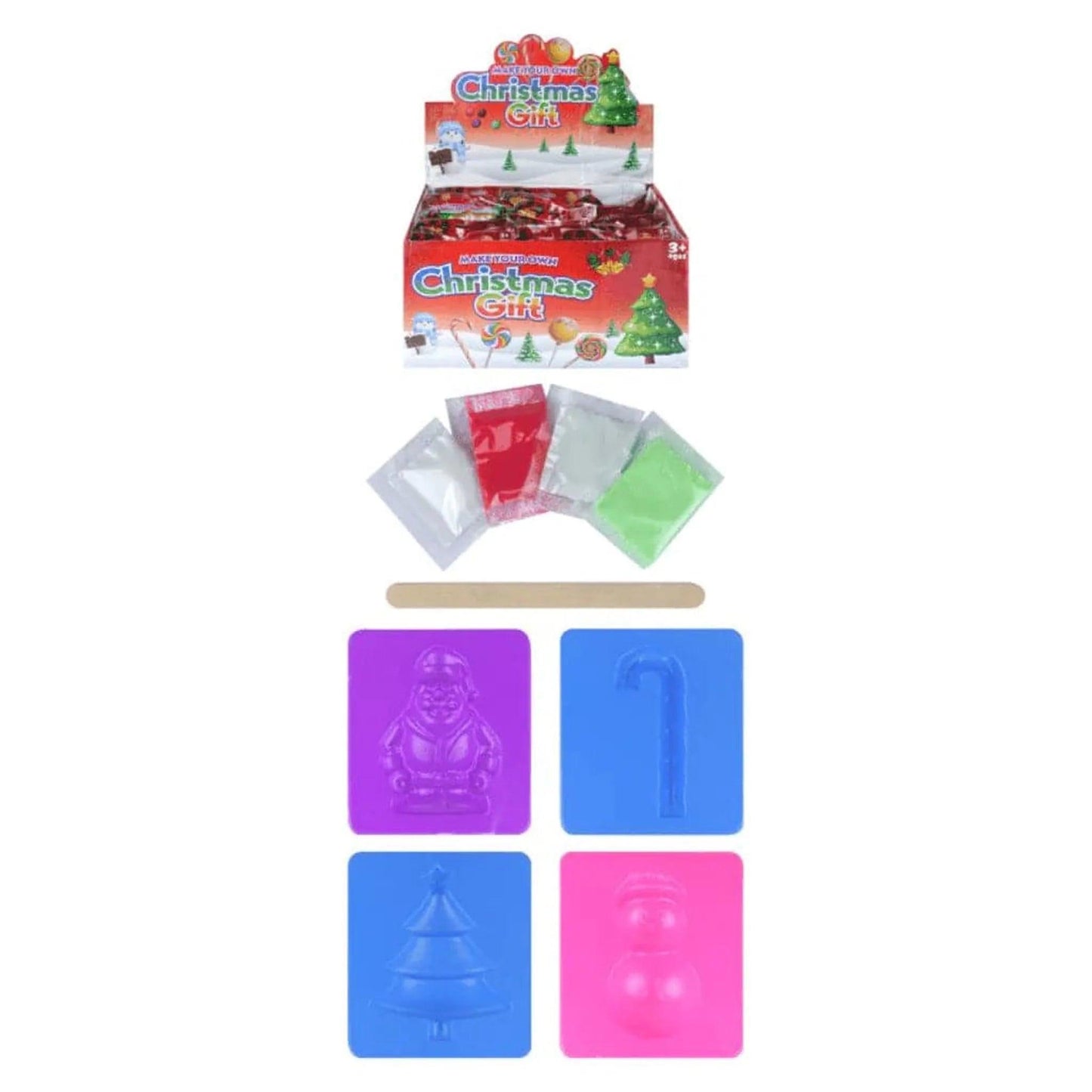 DIY Make Your Own Christmas Putty Gift Set (14cm x 10cm) 4 Assorted Designs - PoundToys