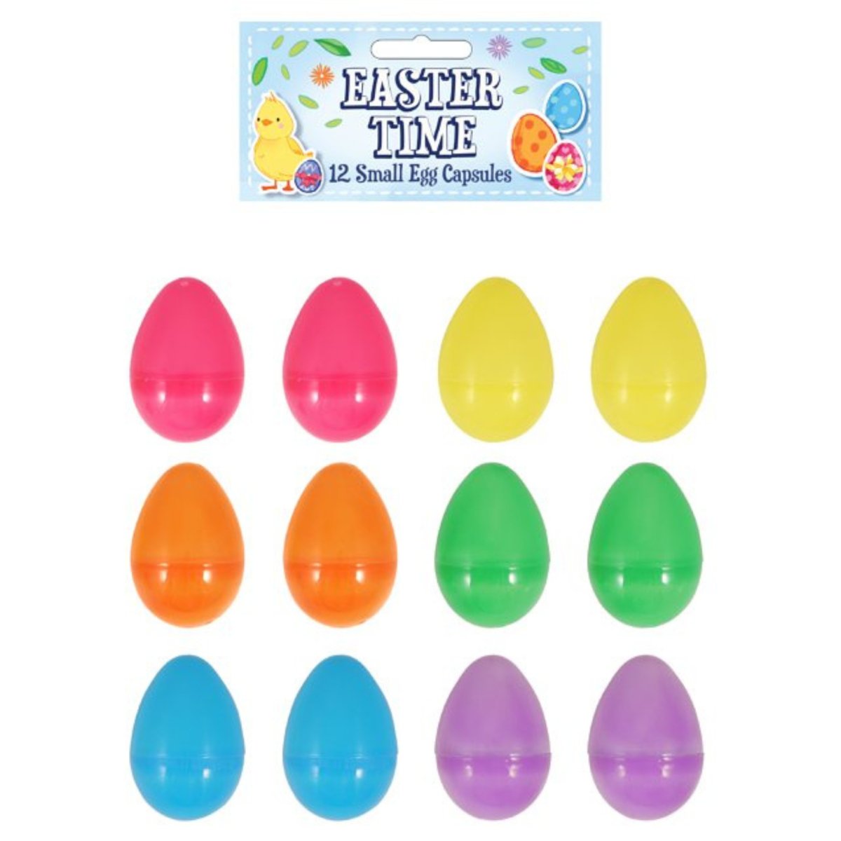 Easter Egg Capsules 6 Assorted Colours - PoundToys