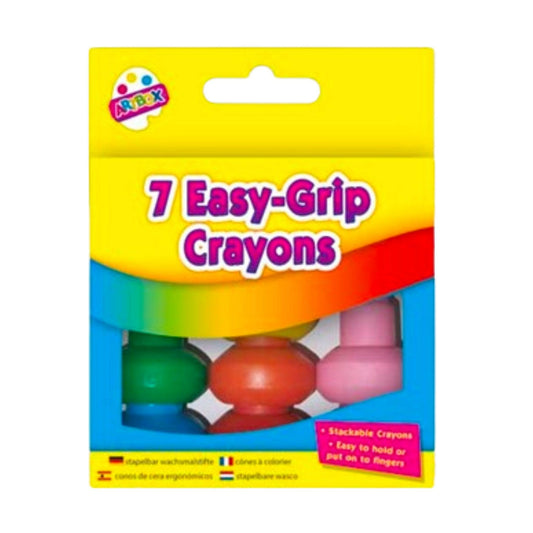 Easy-Grip Crayons (7 Assorted) - PoundToys