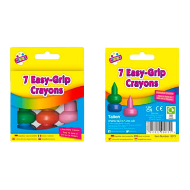 Easy-Grip Crayons (7 Assorted) - PoundToys