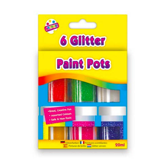 Glitter Paints (6 Assorted) - PoundToys