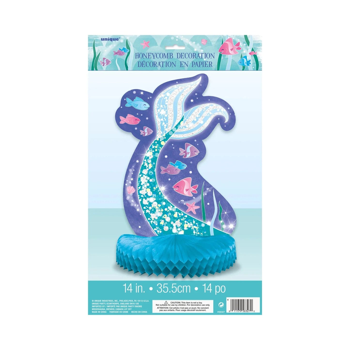 Mermaid Honeycomb Centerpiece Table Decoration - PoundToys
