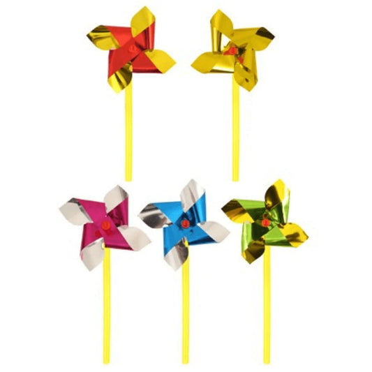 Mini Foil Windmills (7cm) Assorted Colours - PoundToys