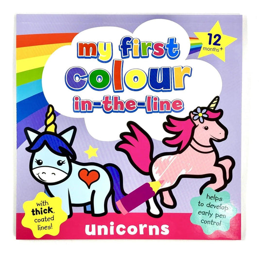 My 1st Colour In The Line-Unicorns - PoundToys