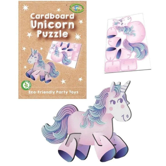 Play Card Unicorn 3D Puzzles 11.5x8cm - PoundToys