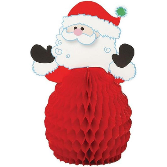 Santa Honeycomb Decorations 4pc - PoundToys