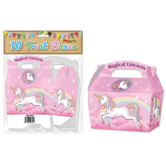 Unicorn 10 Pack Of Treat Boxes - PoundToys