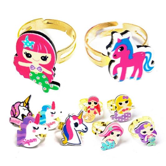 Unicorn And Mermaid Rings - PoundToys