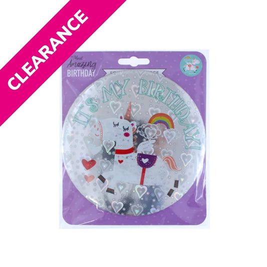 Unicorn Birthday Badge (Large) - PoundToys
