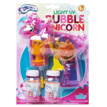Unicorn Bubble Gun Light Up - PoundToys