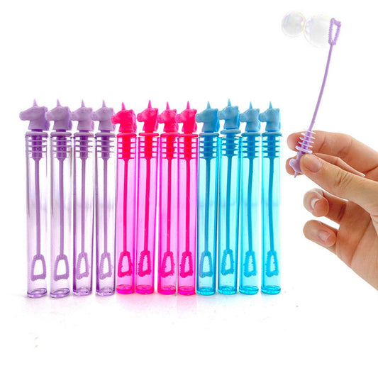 Unicorn Bubble Tubes 12pcs - PoundToys