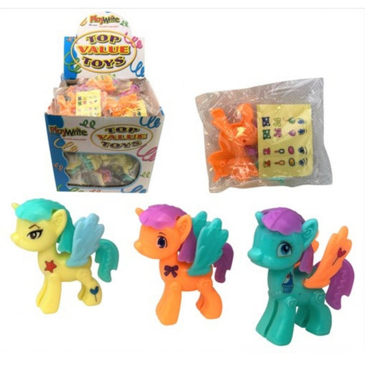 Unicorn Kit & Stickers 4cm - PoundToys
