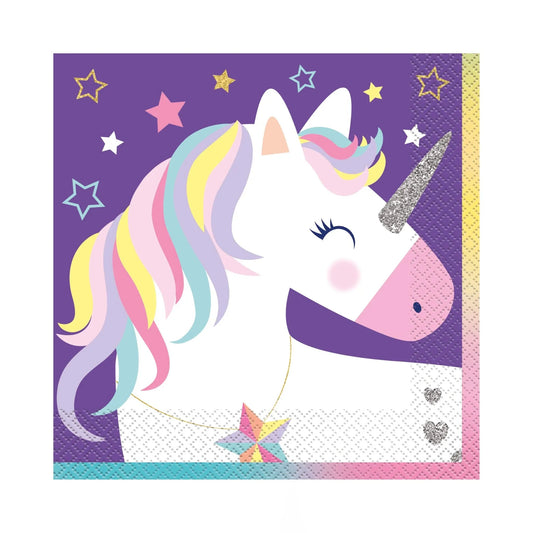 Unicorn Luncheon Napkins 16pk - PoundToys