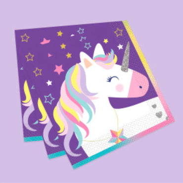 Unicorn Luncheon Napkins 16pk - PoundToys