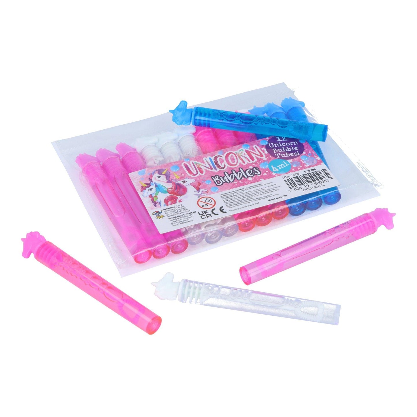 Unicorn Mini Party Bubble Tubes 12 Pack - PoundToys