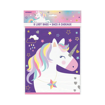 Unicorn Party Loot Bags 8pk - PoundToys