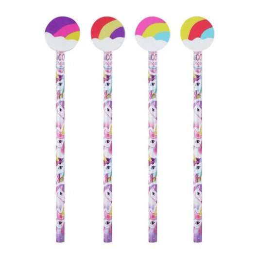 Unicorn Pencils with Eraser Topper - PoundToys