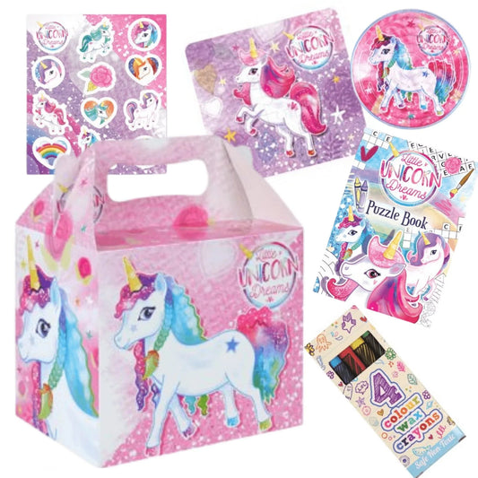 Unicorn Pre-Filled Party Food Boxes - PoundToys