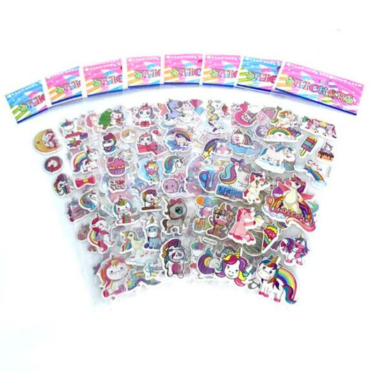 Unicorn Puffy Sticker Sheet - PoundToys