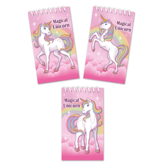 Unicorn Spiral Notebook 9.5x5.5cm - PoundToys