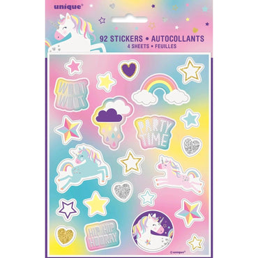 Unicorn Sticker Sheets 4pk - PoundToys