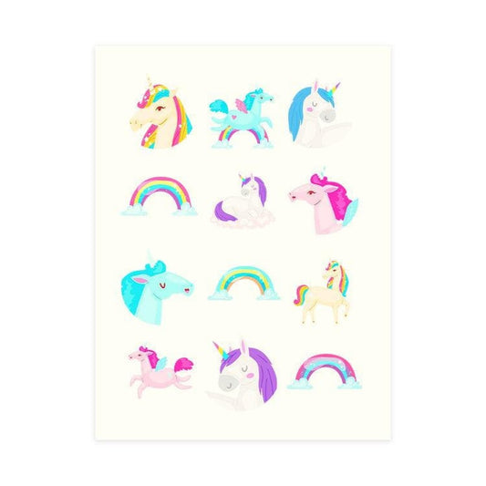 Unicorn Tattoos Sheet - PoundToys