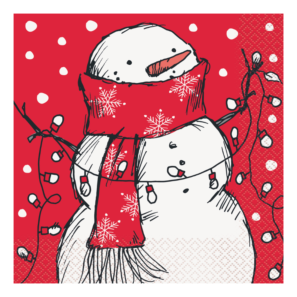 Christmas Snowman Luncheon Napkins 16pk