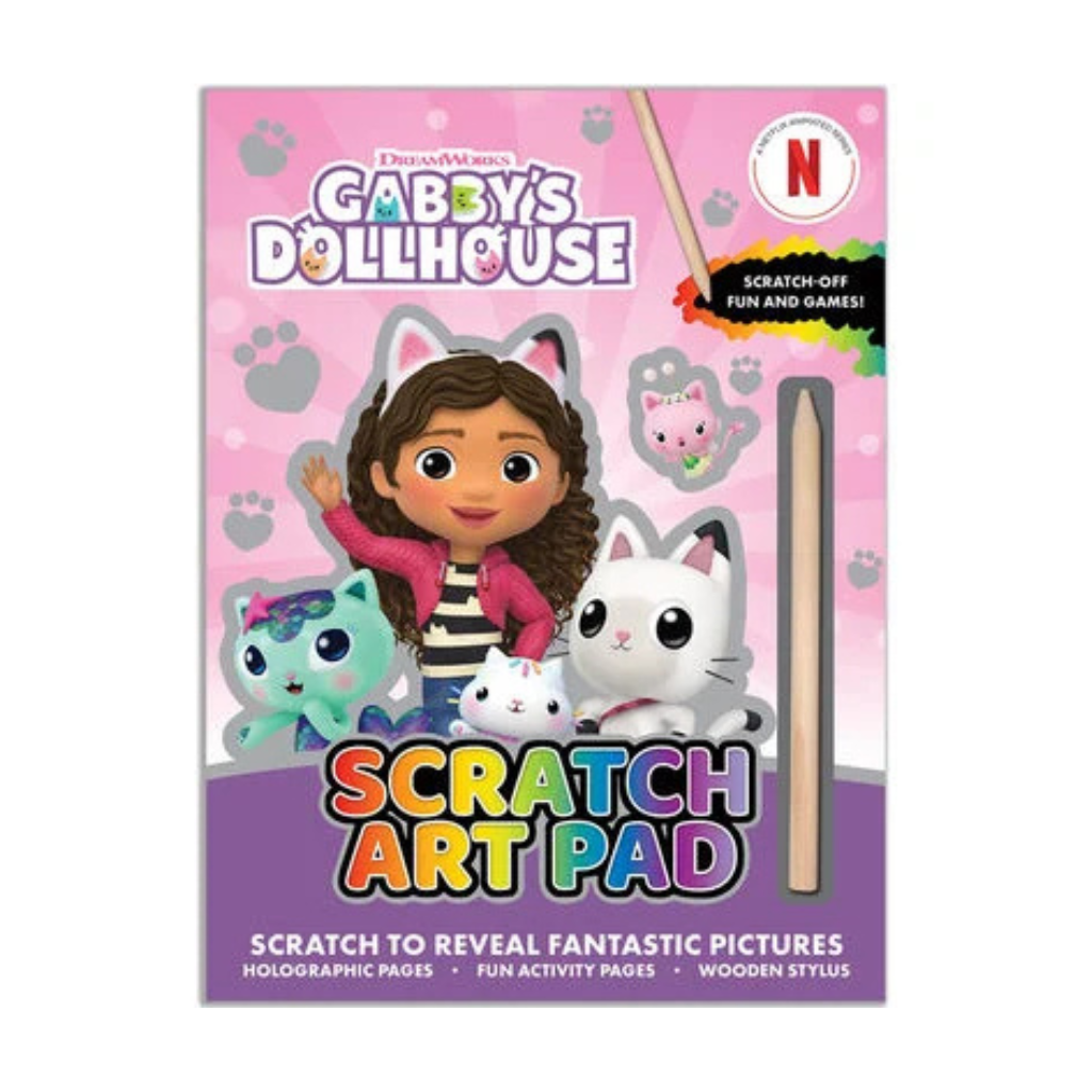 Gabby's Dollhouse Scratch Art Activity Pad