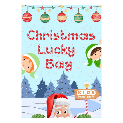 Christmas Lucky Bag Full Of Surprise Toys A4 Size