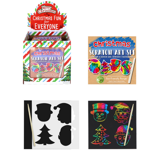 Eco Friendly Christmas Magic Colour Scratch Set