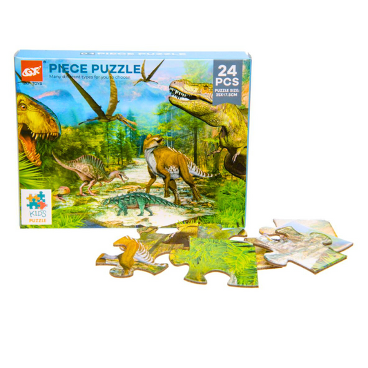 Dinosaur Jigsaw Puzzle Boxed 24pc