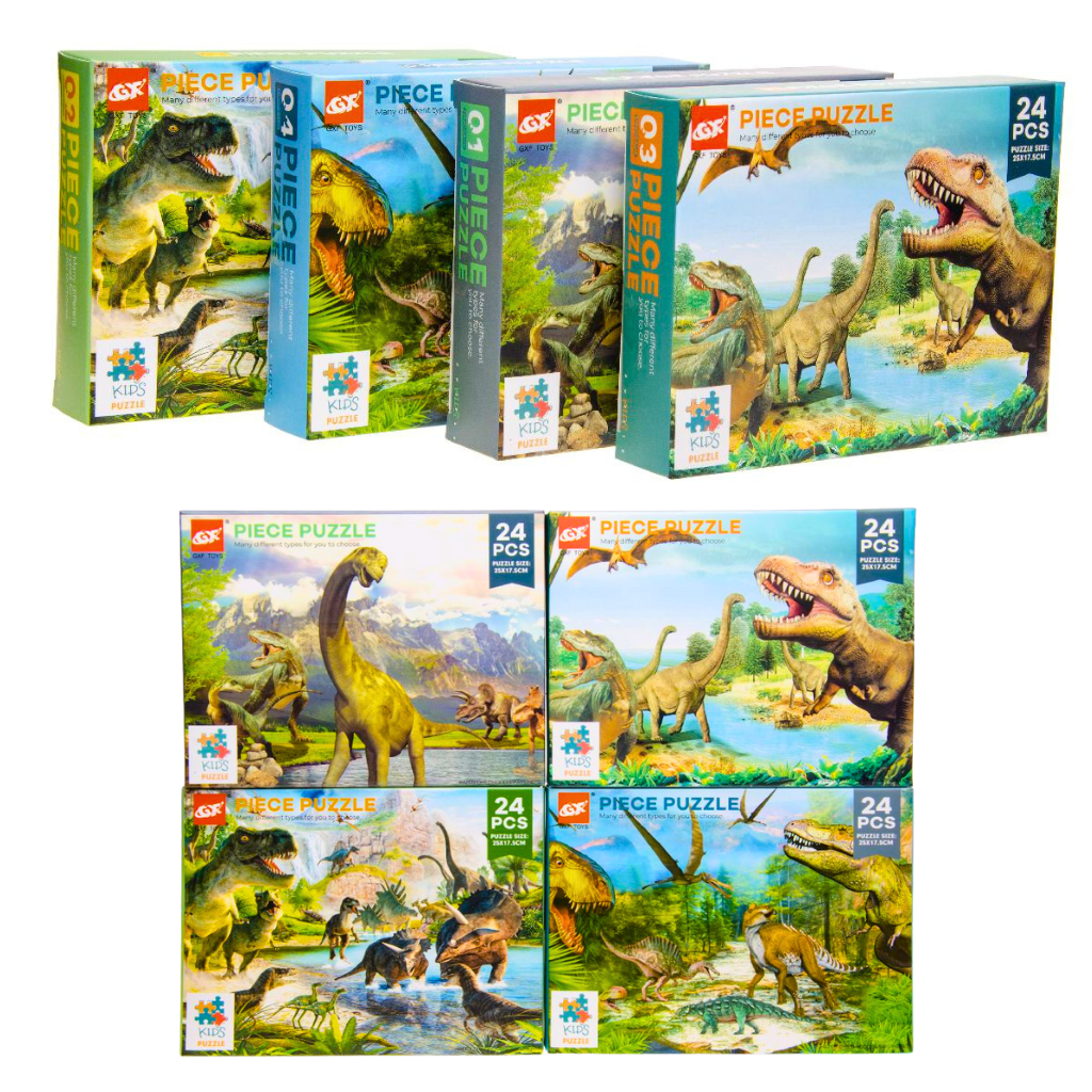 Dinosaur Jigsaw Puzzle Boxed 24pc