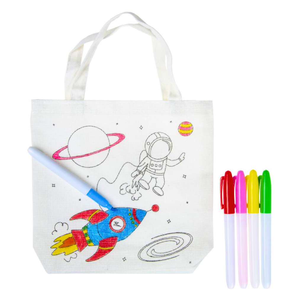 Colour In Your Own Space Canvas Bag