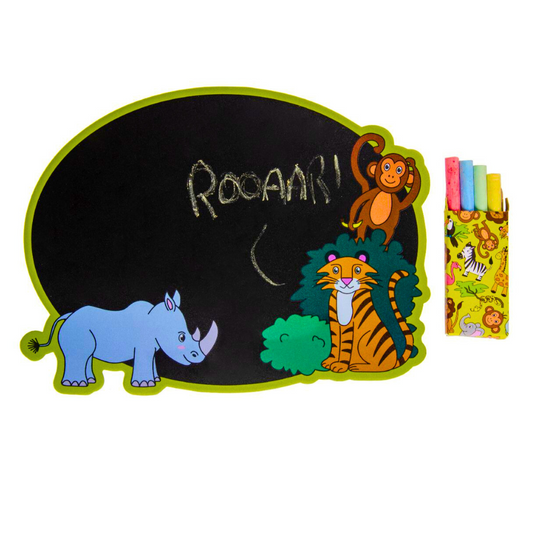 Jungle Blackboard With Chalk Set