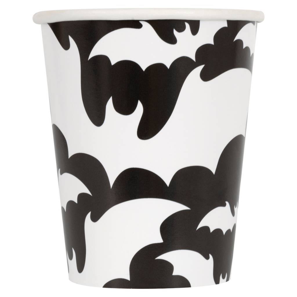 Bats Halloween 9oz Paper Cups 8pc - PoundToys