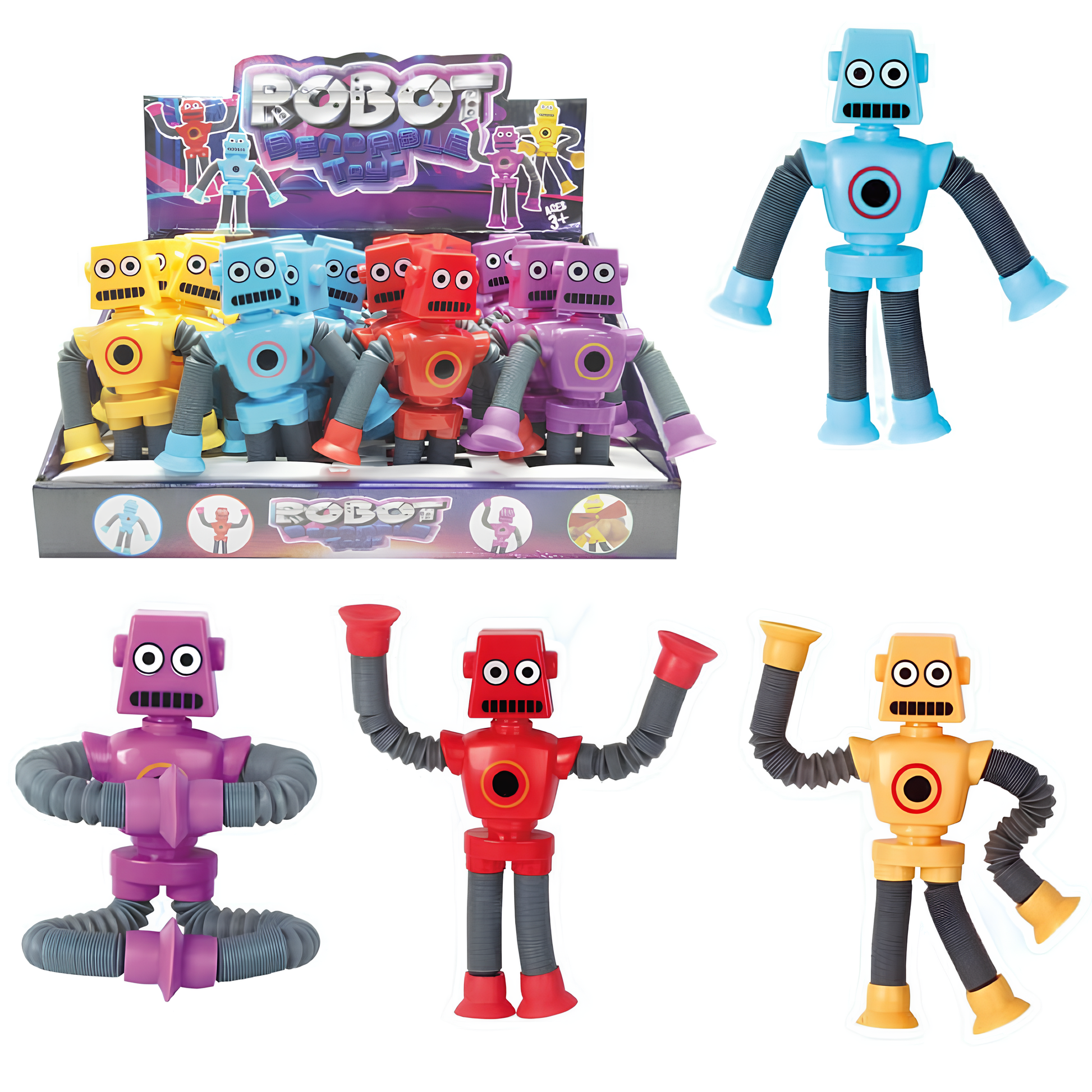 Bendy Tube Robot Light Up - PoundToys