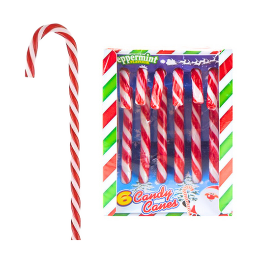 Christmas Candy Canes Sweets Pack of 6 - PoundToys