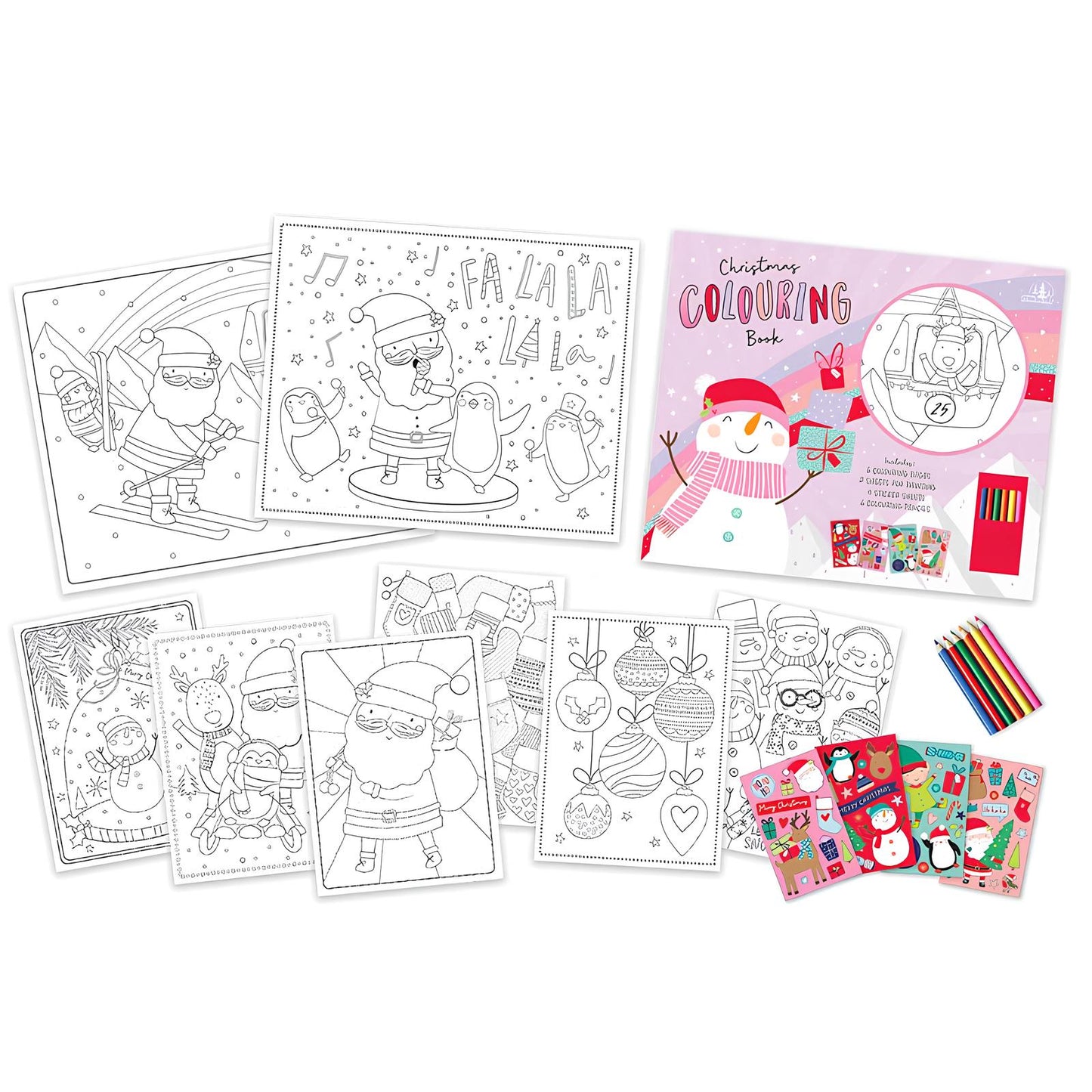 Christmas Colouring & Sticker Book - PoundToys