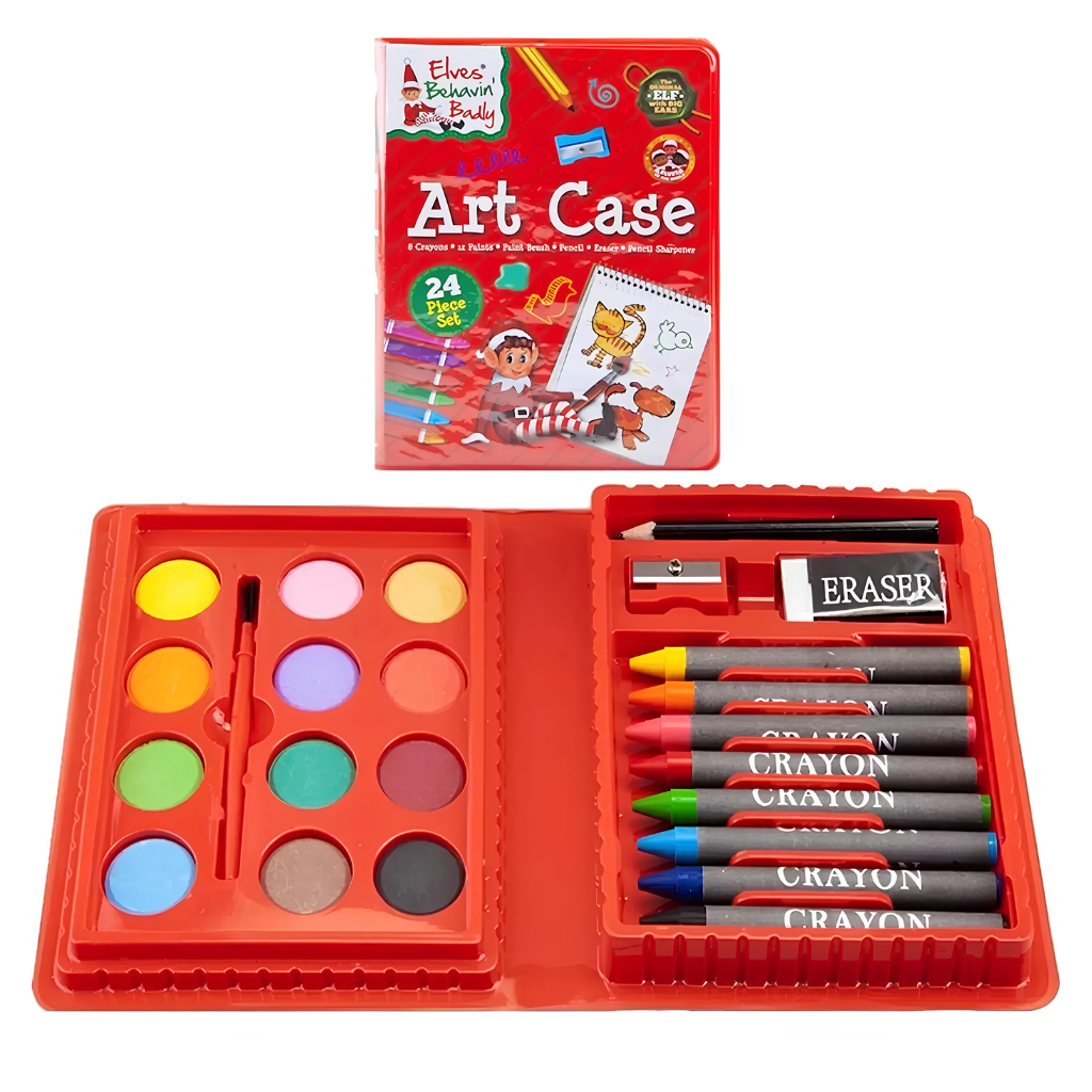 Elf Art Set In Carry Case 24 Piece - PoundToys