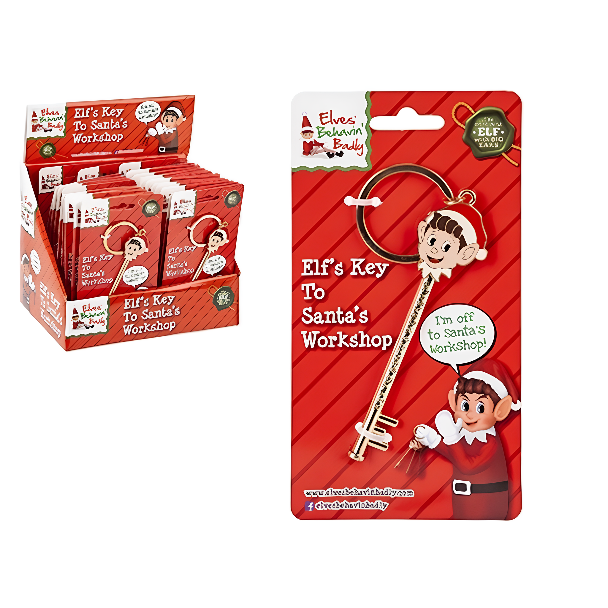 Elf Design Die Cast Key To Santas Workshop - PoundToys